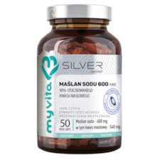 SILVER Maślan sodu forte 600mg, 50kaps. MyVita