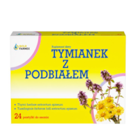 GOLDFARMEX Tymianek z podbiałem 24 pastylek do ssania