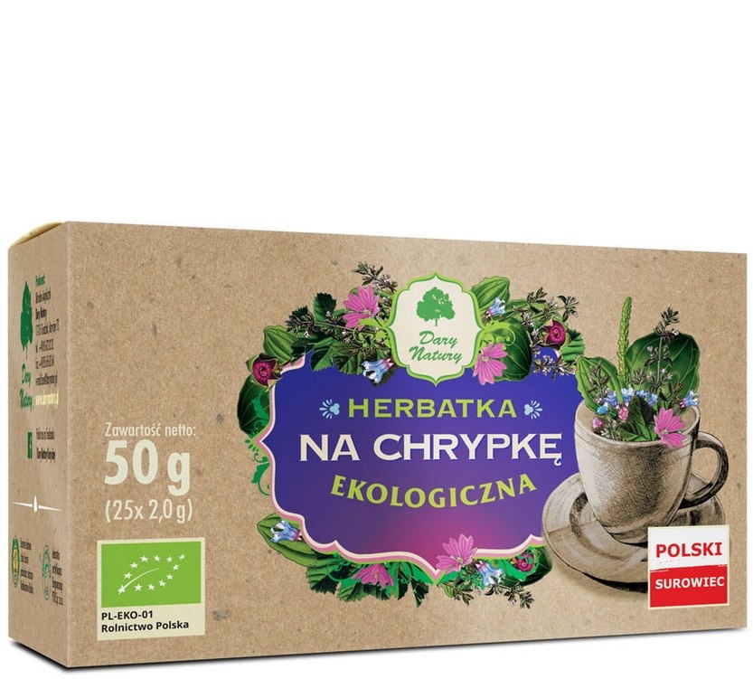 Herbatka Na Chrypkę fix BIO 25*2g DARY NATURY