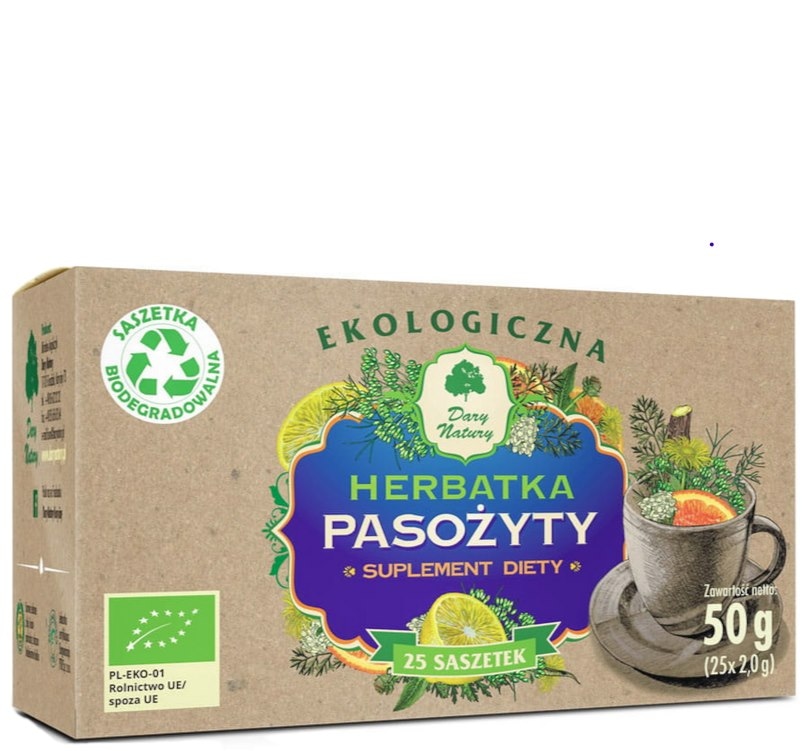 Herbatka Pasożyty fix BIO 25*2g DARY NATURY - suplement diety