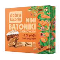 DOBRA KALORIA Mini batoniki a'la ciasto marchewkowe z nerkowców (6x17g) KUBARA
