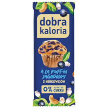 DOBRA KALORIA Baton z nerkowców a'la muffin jagodowy 35g KUBARA