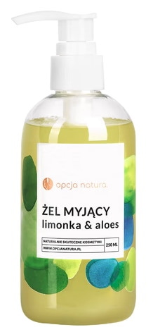 Żel myjący do ciała i twarzy limonka i aloes 250ml OPCJA NATURA