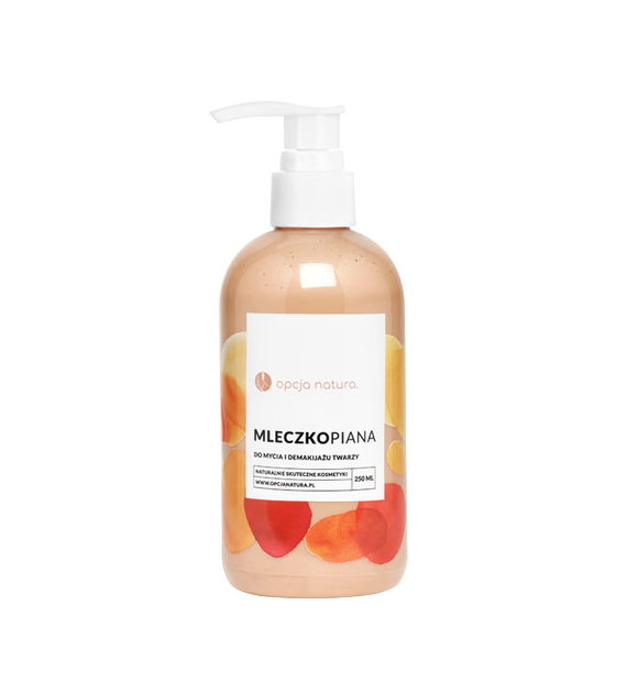 Mleczkopiana do mycia i demakijażu twarzy 250ml OPCJA NATURA
