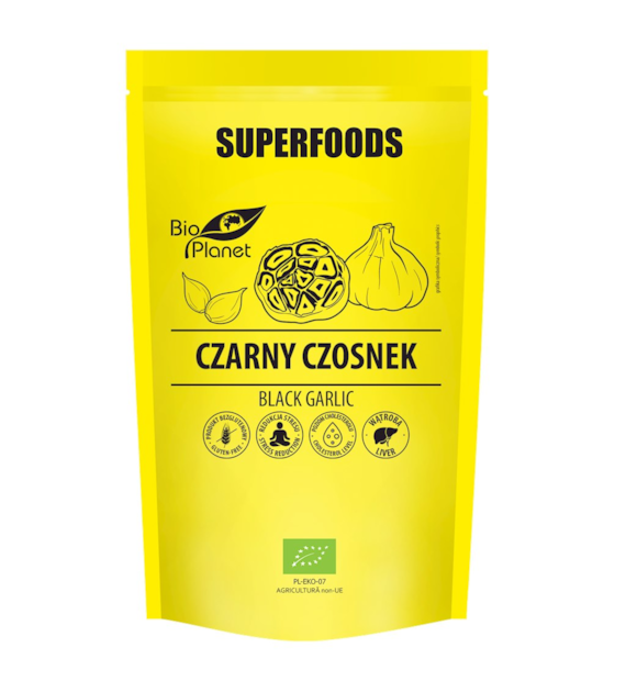SUPERFOODS Czarny czosnek bezglutenowy główki BIO 70g BIO PLANET