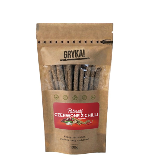 GRYKA! Paluszki gryczane czerwone z chilli 100g DALEJ RAZEM