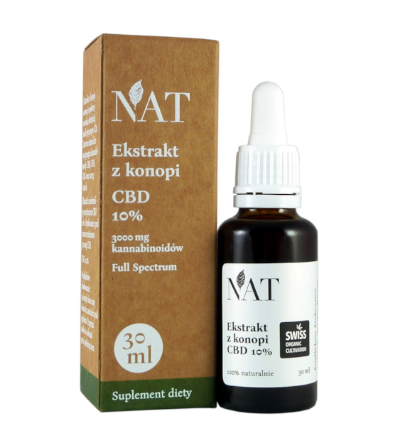 NAT Ekstrakt z konopi Full Spectrum 10% CBD 30ml (XL)