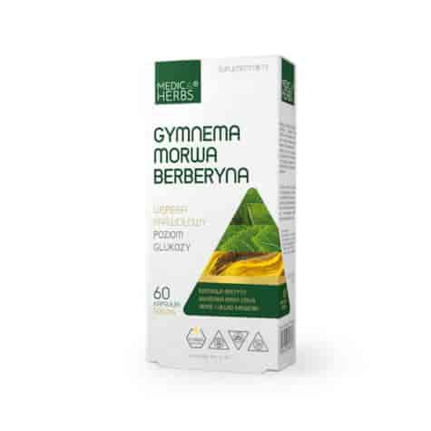 MEDICA HERBS Gymnema, Morwa, Berberyna 60 kaps.