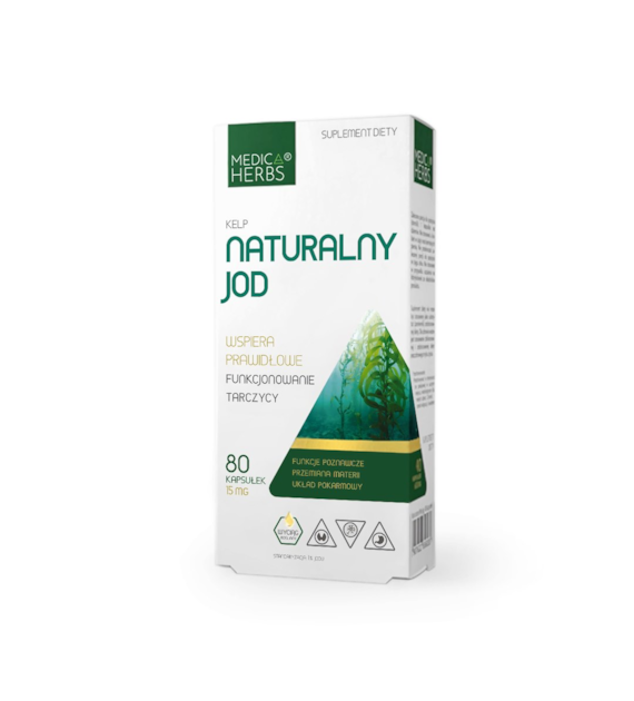 MEDICA HERBS Naturalny Jod 150mcg, 80 kaps.