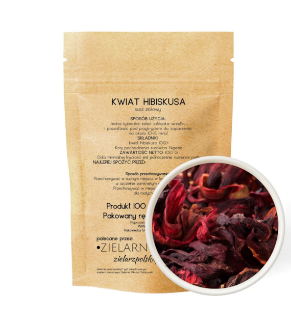 Hibiskus kwiat 100g ZIELARZPOLSKI.PL