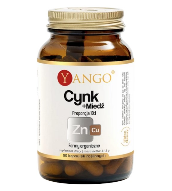 YANGO Cynk + miedź - proporcja 10:1 - 90 kaps.