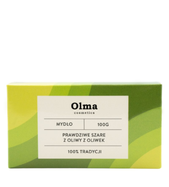 OLMA COSMETICS Mydło prawdziwe szare z oliwy z oliwek 100g