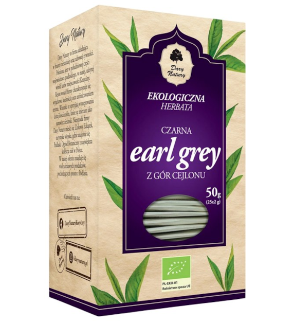 Herbata Czarna Earl Grey fix BIO 25*2g DARY NATURY