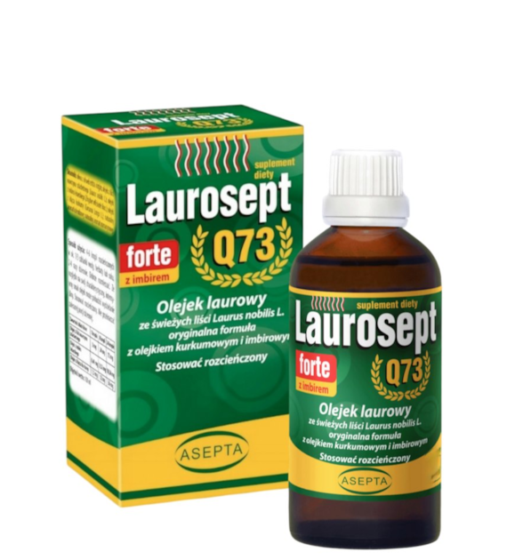 ASEPTA Laurosept FORTE Q73 10ml - Olejek laurowy + olejek z kurkumy i imbiru