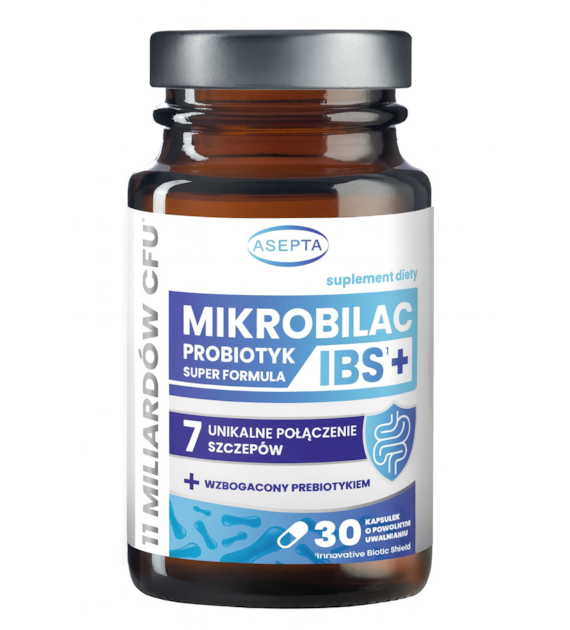 ASEPTA Mikrobilac IBS+ probiotyk 7 szczepów 30 kaps.
