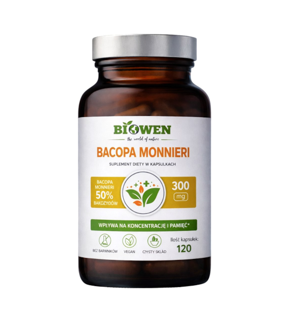 BIOWEN Bacopa Monnieri 120 kapsułek