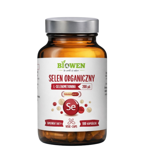 BIOWEN Selen organiczny 200mcg, 100 kapsułek