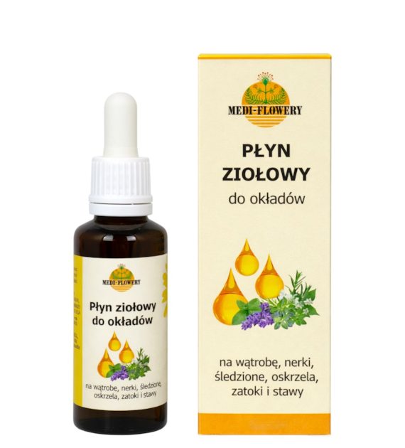 Płyn ziołowy do okładów 30ml MEDI-FLOWERY