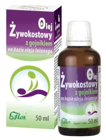 Olej żywokostowy z gojnikiem na bazie oleju lnianego 50ml FLOS