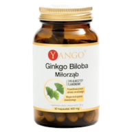 YANGO Ginkgo Biloba Miłorząb Japoński ekstrakt 100mg, 90 kaps.