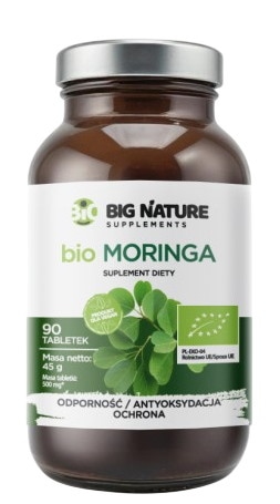 BIG NATURE Tabletki Moringa BIO 500mg, 90 tabl.