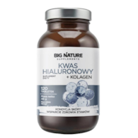 BIG NATURE Tabletki Kwas hialuronowy+ Kolagen 120 tabl.