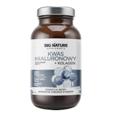 BIG NATURE Tabletki Kwas hialuronowy+ Kolagen 120 tabl.