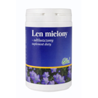 Len mielony odtłuszczony 200g - suplement diety FLOS