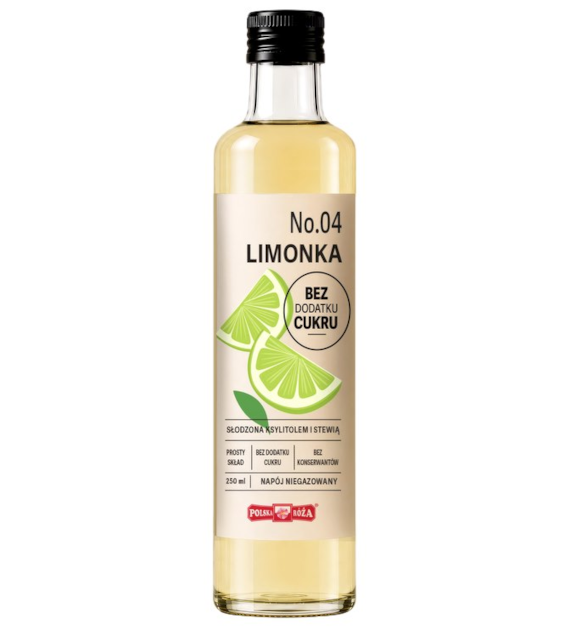 Napój No.04 limonka bez dodatku cukru 250ml POLSKA RÓŻA