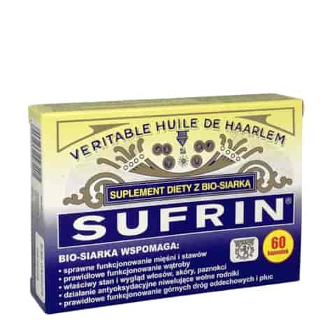 SUFRIN suplement diety z BIO-SIARKĄ 125mg, 60 kapsułek