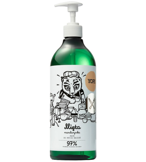 YOPE Płyn do mycia naczyń Mięta i mandarynka 750ml