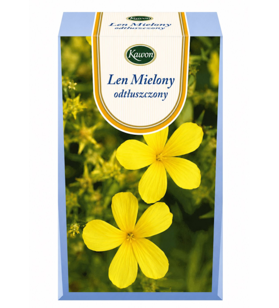 Len mielony odtłuszczony 250g KAWON