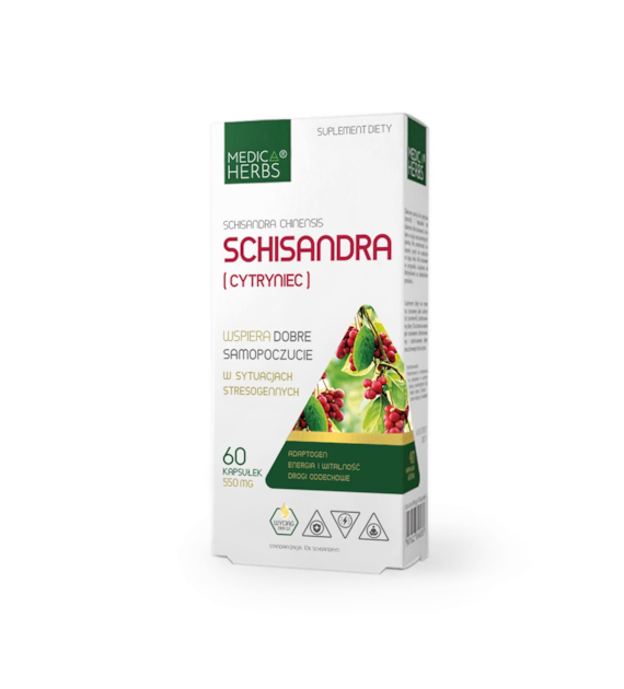 MEDICA HERBS Schisandra (Cytryniec) 550mg, 60kaps.