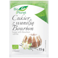 BIO PLANET Cukier z wanilią Bourbon BIO 15g
