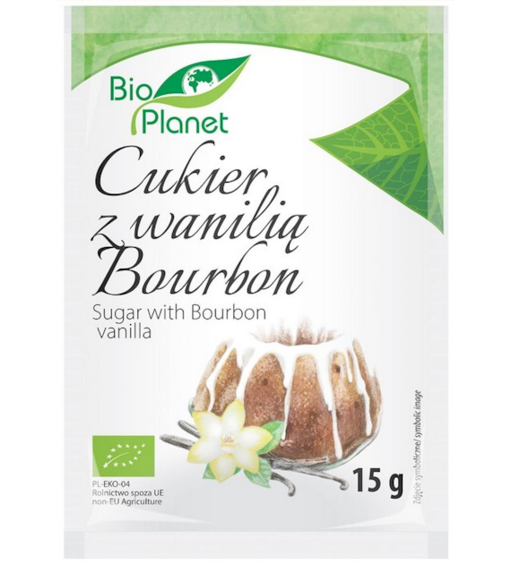 BIO PLANET Cukier z wanilią Bourbon BIO 15g