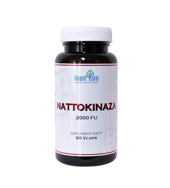 Nattokinaza 100mg, 2000 FU 60 vcaps. INVENT FARM