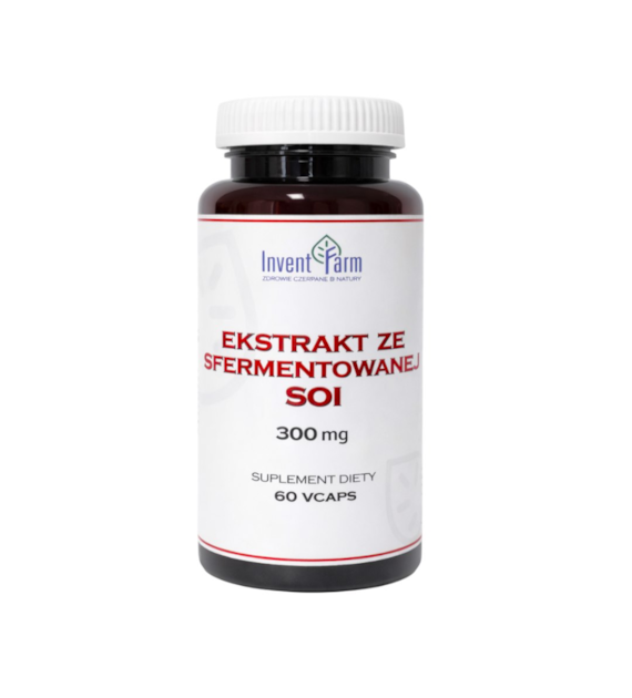 Ekstrakt ze sfermentowanej soi 300mg, 60kaps. INVENT FARM