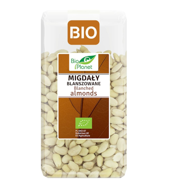 BIO PLANET Migdały blanszowane BIO 350g