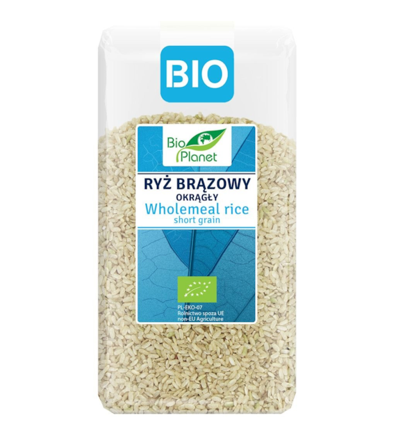 BIO PLANET Ryż okrągły brązowy BIO 500g