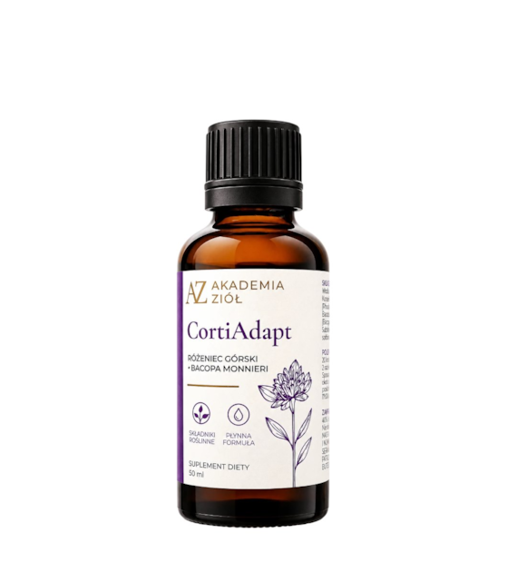 CortiAdapt różeniec górski + bacopa monnieri 50ml AKADEMIA ZIÓŁ