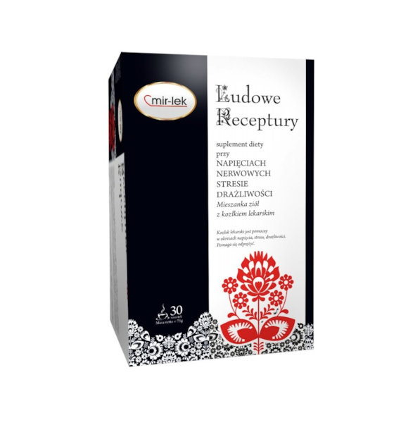 LUDOWE RECEPTURY napięcia nerwowe, stres, drażliwości 30 saszetek MIR-LEK