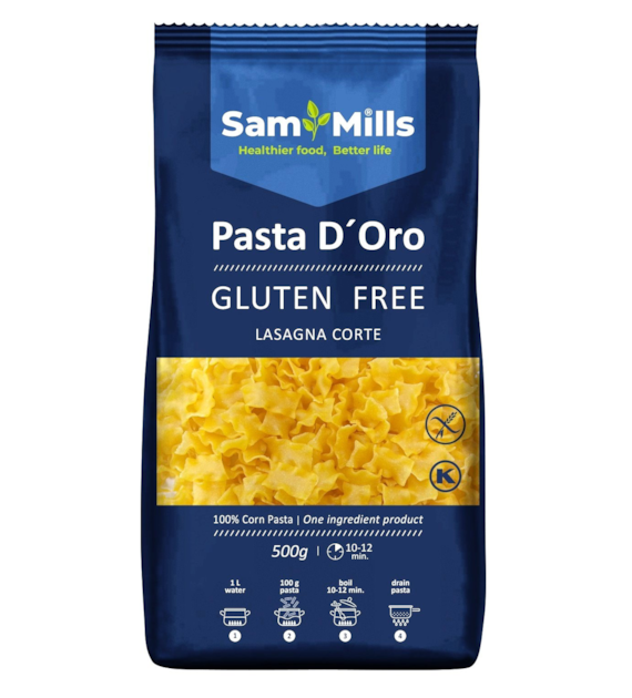 SAM MILLS Makaron bezglutenowy łazanka karbowana 500g