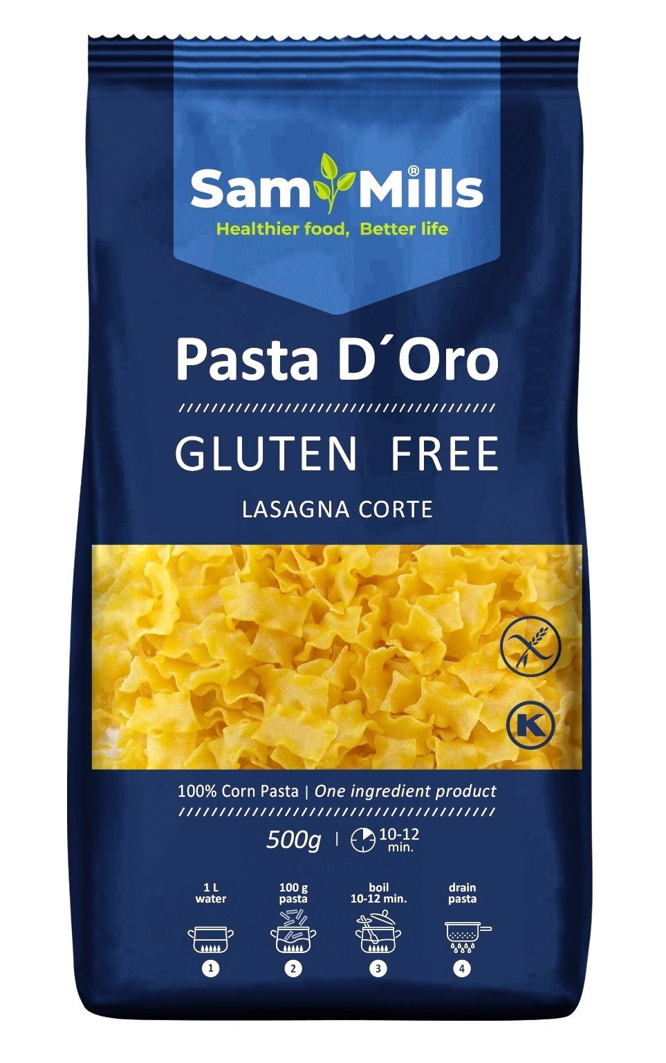 SAM MILLS Makaron bezglutenowy łazanka karbowana 500g