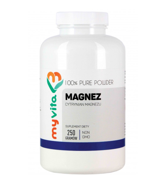 MyVita Magnez w proszku 250g - Cytrynian Magnezu