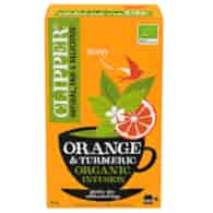 CLIPPER Herbatka Orange & Turmeric z kurkumą i skórką pomarańczy BIO 20*2g