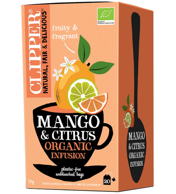 CLIPPER Herbatka Mango i owoce cytrusowe BIO 20*1,8g