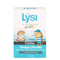 LYSI Junior Omega 3 perełki o smaku gumy balonowej 60 kapsułek