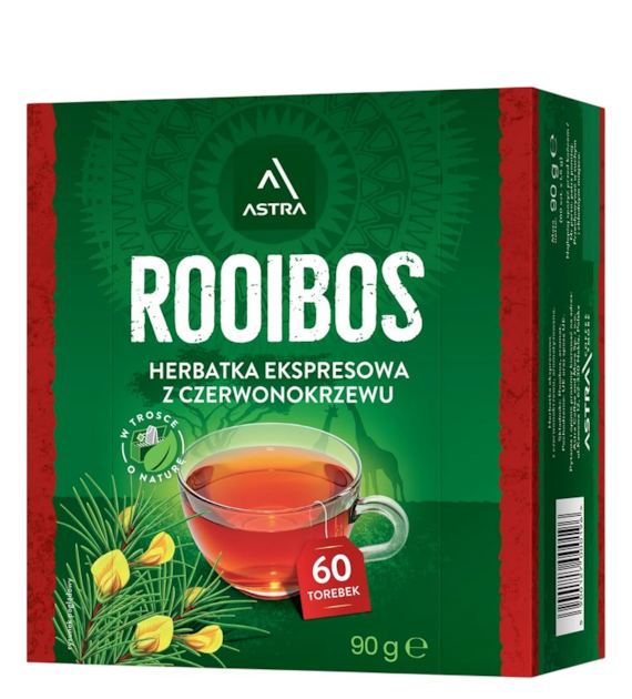 ROOIBOS herbatka z czerwonokrzewu 60*1,5g ASTRA