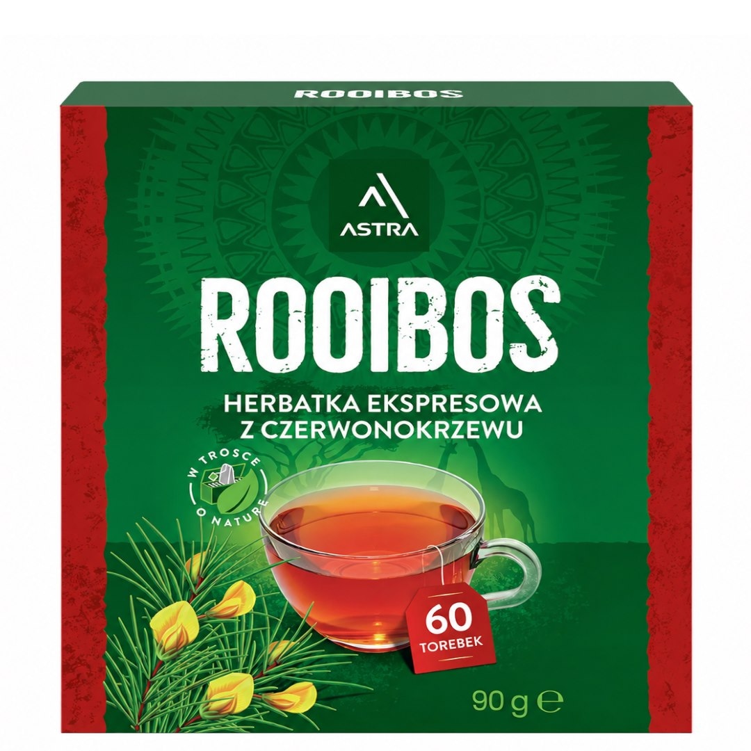 ROOIBOS herbatka z czerwonokrzewu 60*1,5g ASTRA