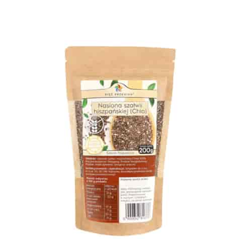 PIĘĆ PRZEMIAN Chia 200g - nasiona szałwii hiszpańskiej bezglutenowe